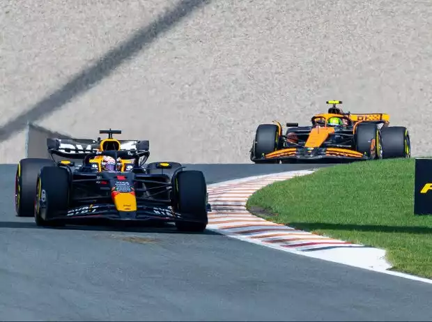 Max Verstappen und Lando Norris beim Formel-1-Rennen in Zandvoort 2024 Titel-Bild zur News: Max Verstappen und Lando Norris beim Formel-1-Rennen in Zandvoort 2024