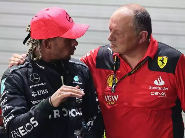 Lewis Hamilton, Frederic Vasseur Titel-Bild zur News: Lewis Hamilton, Frederic Vasseur