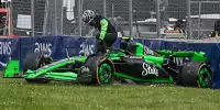 Guanyu Zhou nach einem Unfall in der Formel 1