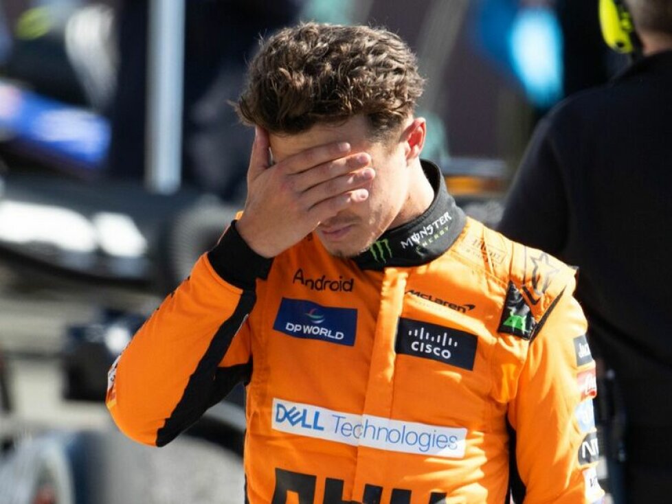 Lando Norris nach dem Formel-1-Rennen in Silverstone 2024