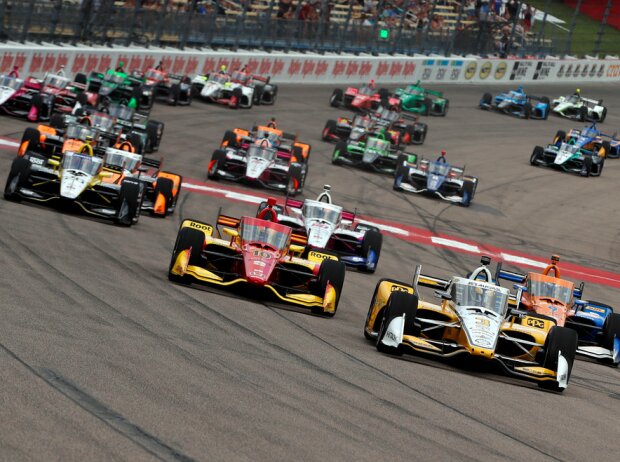 Start der IndyCar-Serie auf dem Iowa Speedway in Newton 2024 Start der IndyCar-Serie auf dem Iowa Speedway in Newton 2024