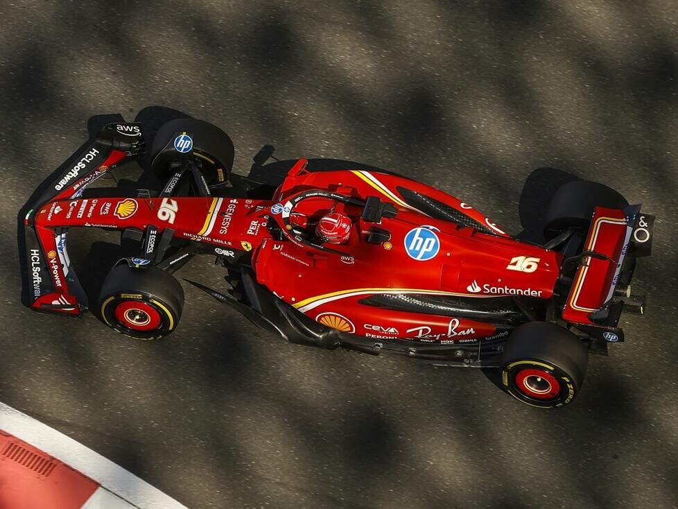 Charles Leclerc beim Formel-1-Test in Abu Dhabi