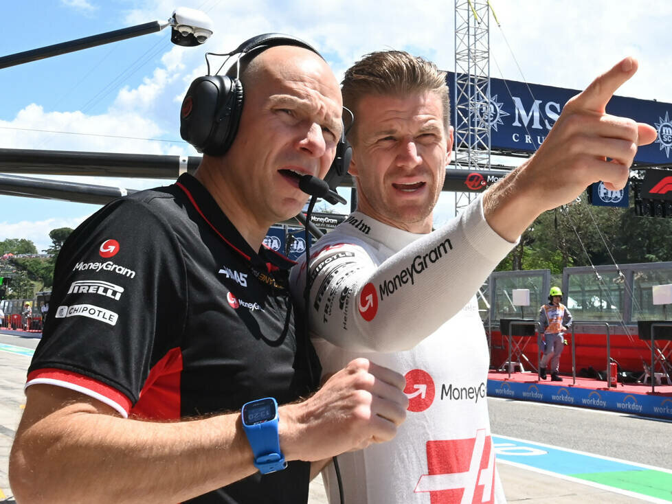 Renningenieur Gary Gannon und Nico Hülkenberg