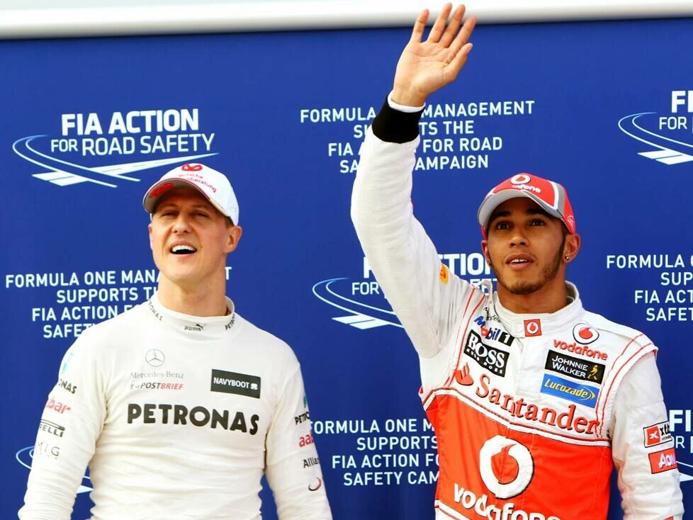 Michael Schumacher, Lewis Hamilton
