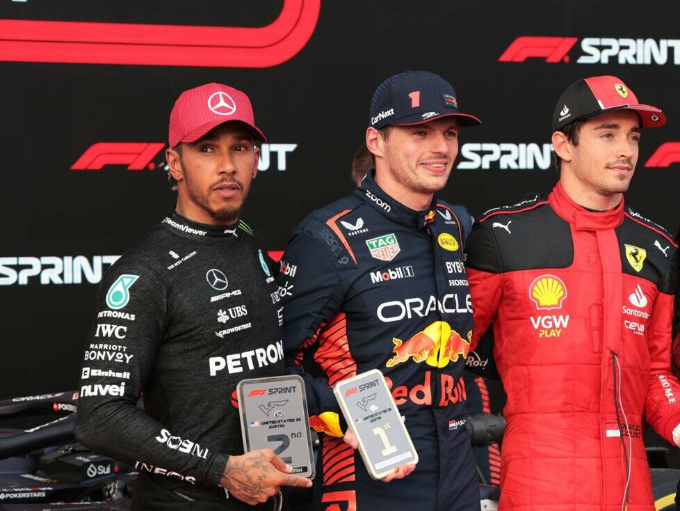 Lewis Hamilton, Max Verstappen, Charles Leclerc