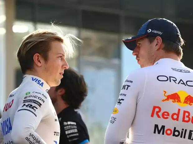 Liam Lawson und Max Verstappen Titel-Bild zur News: Liam Lawson und Max Verstappen