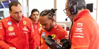 Lewis Hamilton bei seinem ersten Formel-1-Test für Ferrari