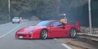 Der Ferrari F40 gehört Lando Norris, aber der F1-Fahrer saß nicht am Steuer