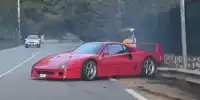 Der Ferrari F40 gehört Lando Norris, aber der F1-Fahrer saß nicht am Steuer