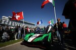 Mirko Bortolotti, Romain Grosjean und Edoardo Mortara 