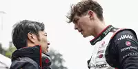 Haas-Teamchef Ayao Komatsu und Oliver Bearman