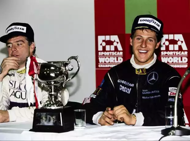 Derek Warwick (li.) hielt nicht viel vom jungen Michael Schumacher (re.) ... Titel-Bild zur News: Derek Warwick (li.) hielt nicht viel vom jungen Michael Schumacher (re.) ...