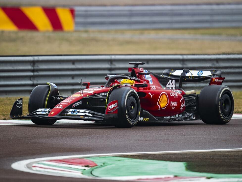 Lewis Hamilton (Ferrari SF-23) bei Formel-1-Testfahrten in Fiorano