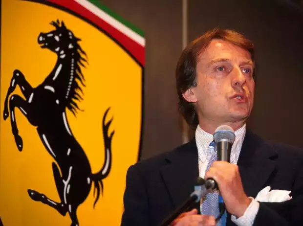 Luca di Montezemolo vor einem Ferrari-Logo Titel-Bild zur News: Luca di Montezemolo vor einem Ferrari-Logo