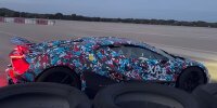 Bugatti Tourbillon Prototyp auf der Rennstrecke