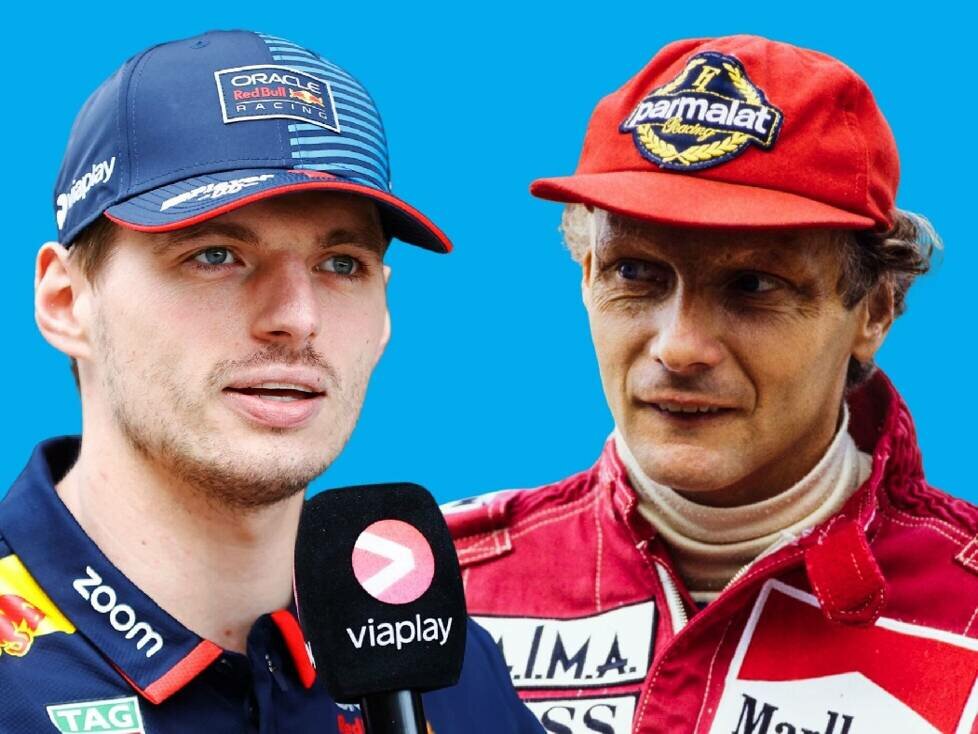 Max Verstappen und Niki Lauda (Fotomontage)