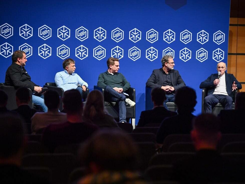 Christian Nimmervoll, Jost Capito, Peter Kort, Alexander Rösner und Franz Tost bei SPORT MARKE MEDIEN