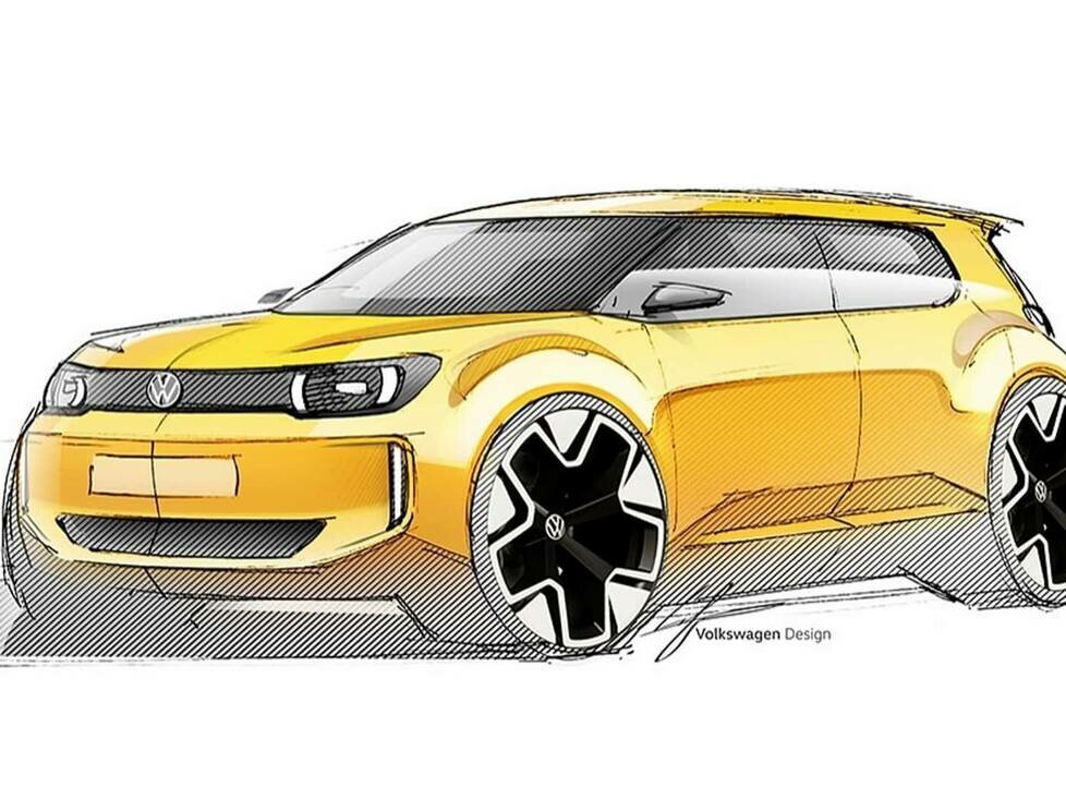 Skizze des Volkswagen ID.1 Konzept