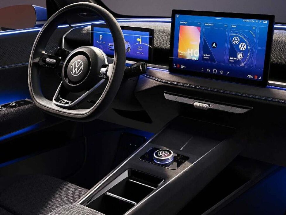 VW ID.2all Concept: Ähnliches Cockpit wie heute, aber mit größerem Instrumentendisplay (10,9 Zoll)