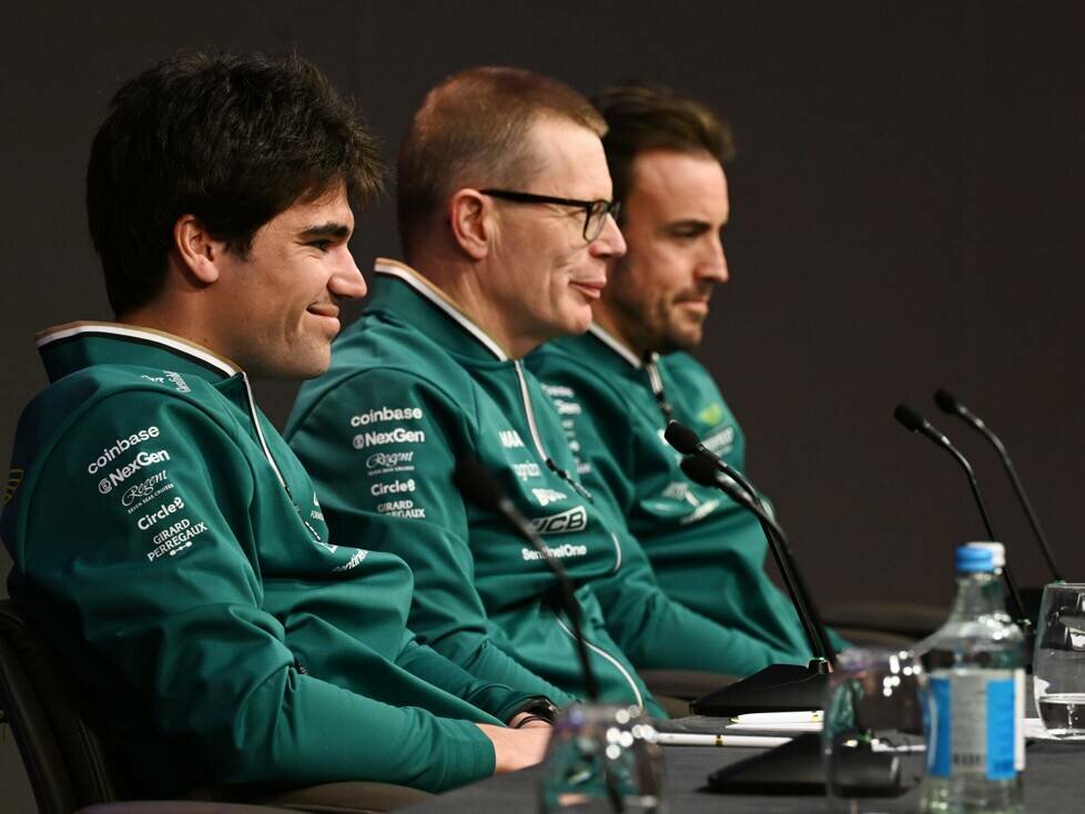 Lance Stroll, Andy Cowell, Fernando Alonso