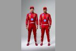 Charles Leclerc (Ferrari) und Lewis Hamilton (Ferrari)