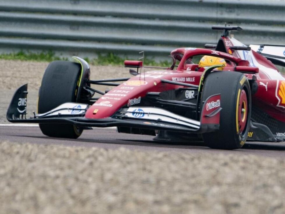 Lewis Hamilton beim Shakedown mit dem Ferrari SF-25 für 2025 in Fiorano
