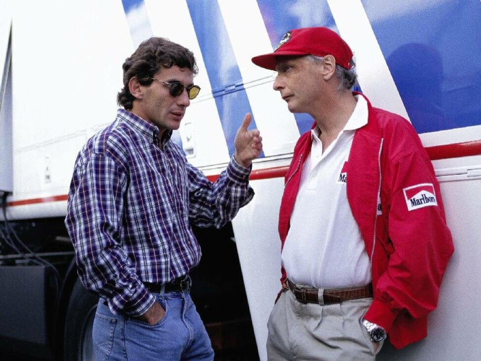 Ayrton Senna und Niki Lauda