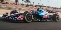 Das erste Foto von Alpines A525 beim Shakedown am Montag in Bahrain