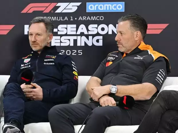 James Key, Oliver Oakes, Christian Horner, Zak Brown Titel-Bild zur News: James Key, Oliver Oakes, Christian Horner, Zak Brown