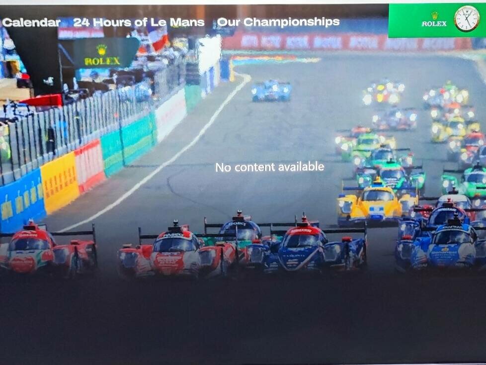 TV Aussetzer WEC
