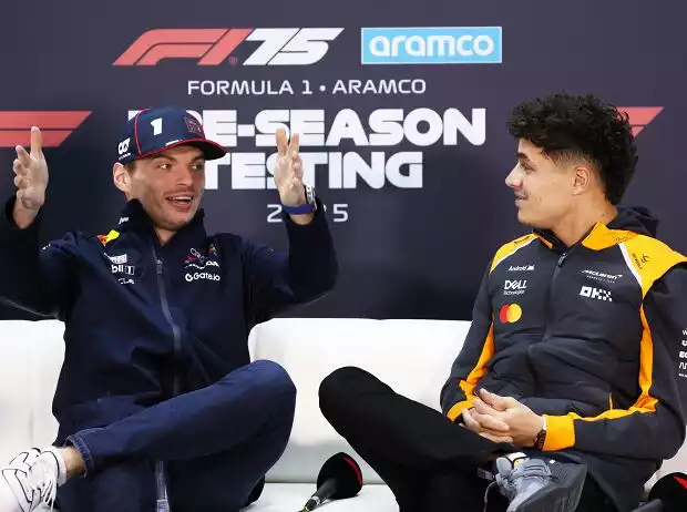Max Verstappen, Lando Norris Titel-Bild zur News: Max Verstappen, Lando Norris