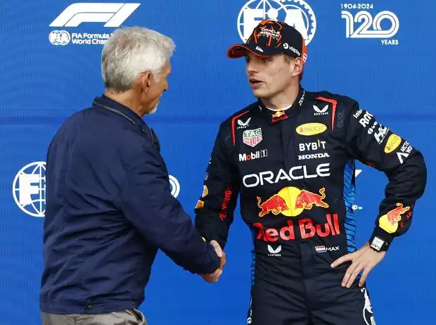 Max Verstappen, Damon Hill Titel-Bild zur News: Max Verstappen, Damon Hill
