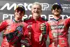 Bild zum Inhalt: "'Pecco' ist verärgert": Ducati lobt Marquez und stärkt Bagnaia den Rücken