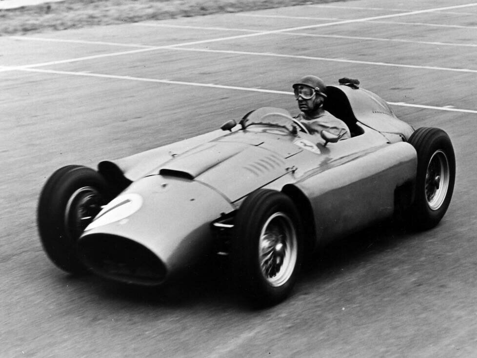 Juan Manuel Fangio 1956 im Lancia-Ferrari