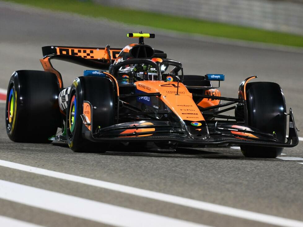 Lando Norris beim Formel-1-Test in Bahrein 2025