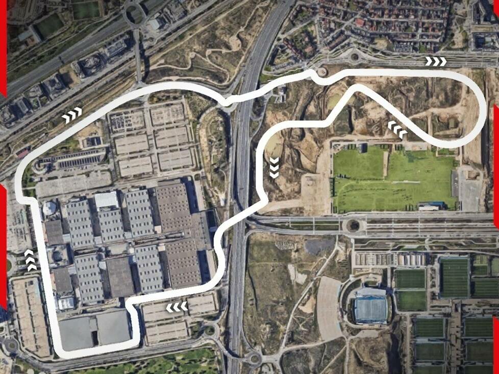 Layout der neuen Formel-1-Strecke in Madrid