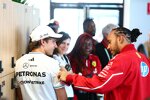 Andrea Kimi Antonelli (Mercedes) und Lewis Hamilton (Ferrari) 