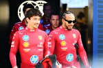 Charles Leclerc (Ferrari) und Lewis Hamilton (Ferrari) 