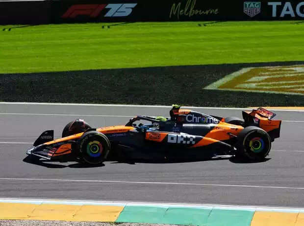 Lando Norris (MCL39) beim Formel-1-Rennen in Australien 2025 Titel-Bild zur News: Lando Norris (MCL39) beim Formel-1-Rennen in Australien 2025