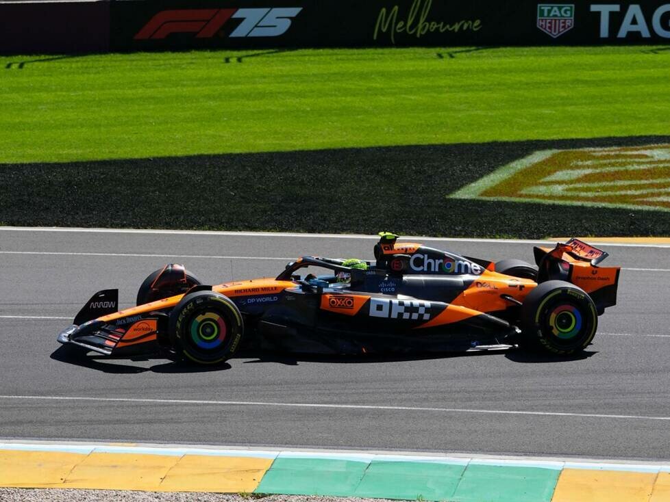Lando Norris (MCL39) beim Formel-1-Rennen in Australien 2025