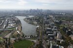 Blick auf den Albert Park Circuit in Melbourne