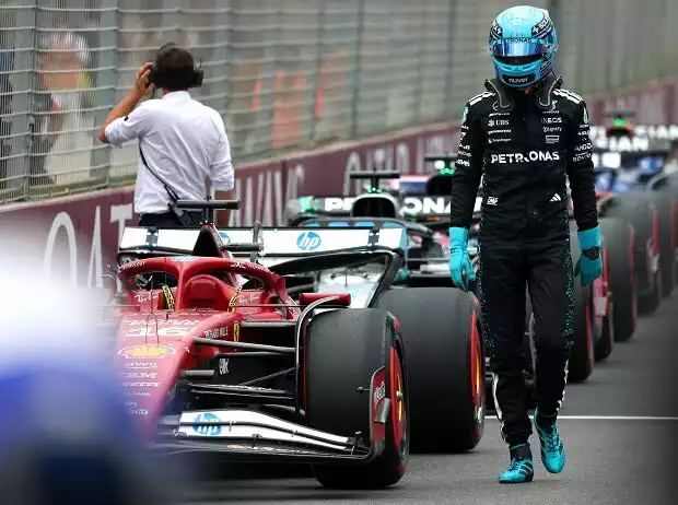 George Russell (Mercedes) nach dem Qualifying zum Formel-1-Rennen in Australien 2025 Titel-Bild zur News: George Russell (Mercedes) nach dem Qualifying zum Formel-1-Rennen in Australien 2025