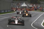 Esteban Ocon (Haas), Oscar Piastri (McLaren) und Oliver Bearman (Haas) 
