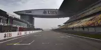 Blick auf die Zielgeraden am Shanghai International Circuit