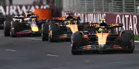 Lando Norris, Oscar Piastri und Max Verstappen beim Formel-1-Rennen 2025 in Melbourne