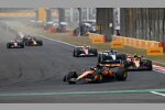 Oscar Piastri (McLaren), Lando Norris (McLaren), George Russell (Mercedes) und Lewis Hamilton (Ferrari) 