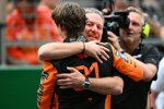 Oscar Piastri (McLaren) und Zak Brown 