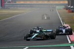 Lance Stroll (Aston Martin), George Russell (Mercedes) und Carlos Sainz (Williams) 