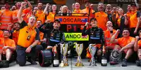 Zak Brown, Lando Norris, Oscar Piastri