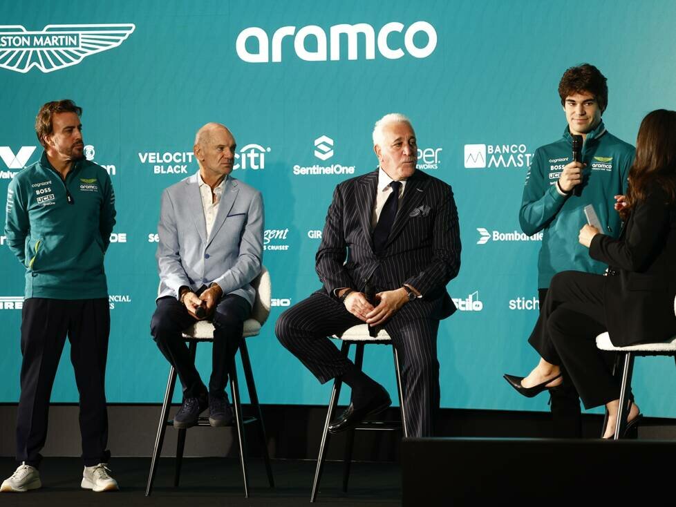 Fernando Alonso, Adrian Newey, Lance Stroll